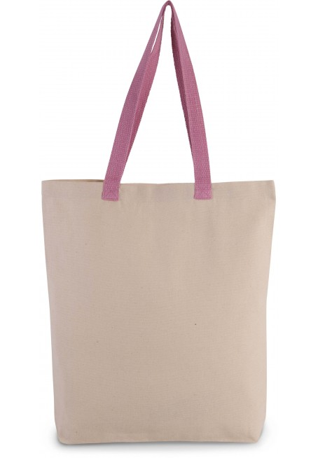 Sac coton anses roses