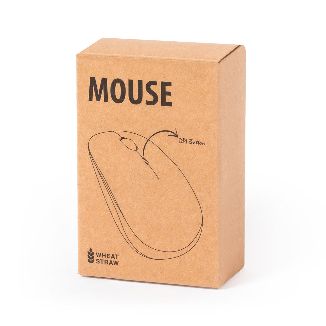 Souris optique sans fil paille de blé